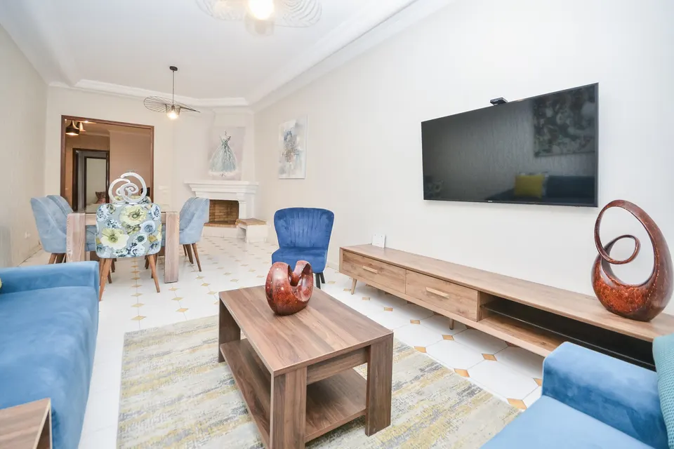 Furnished two-bedroom flat in Gauthier, Casablanca