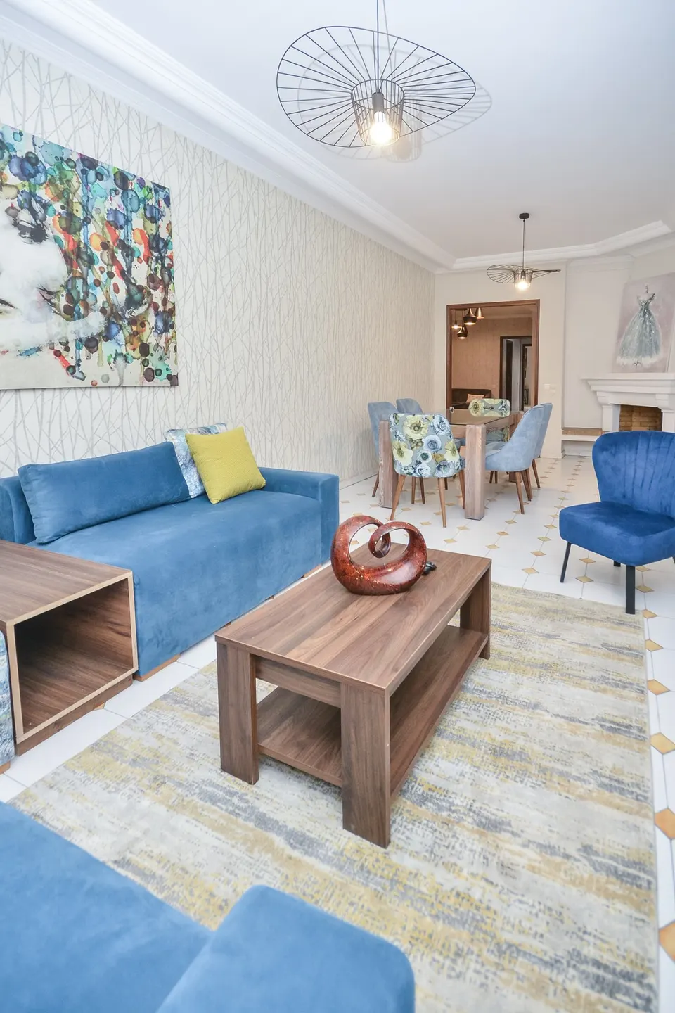 Furnished two-bedroom flat in Gauthier, Casablanca