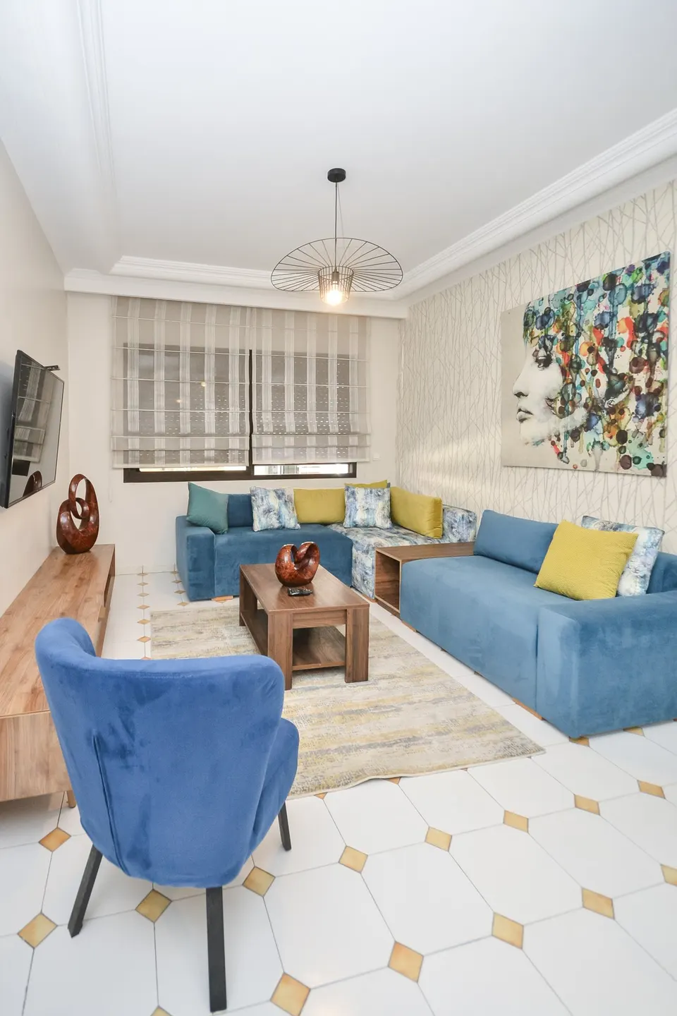 Furnished two-bedroom flat in Gauthier, Casablanca
