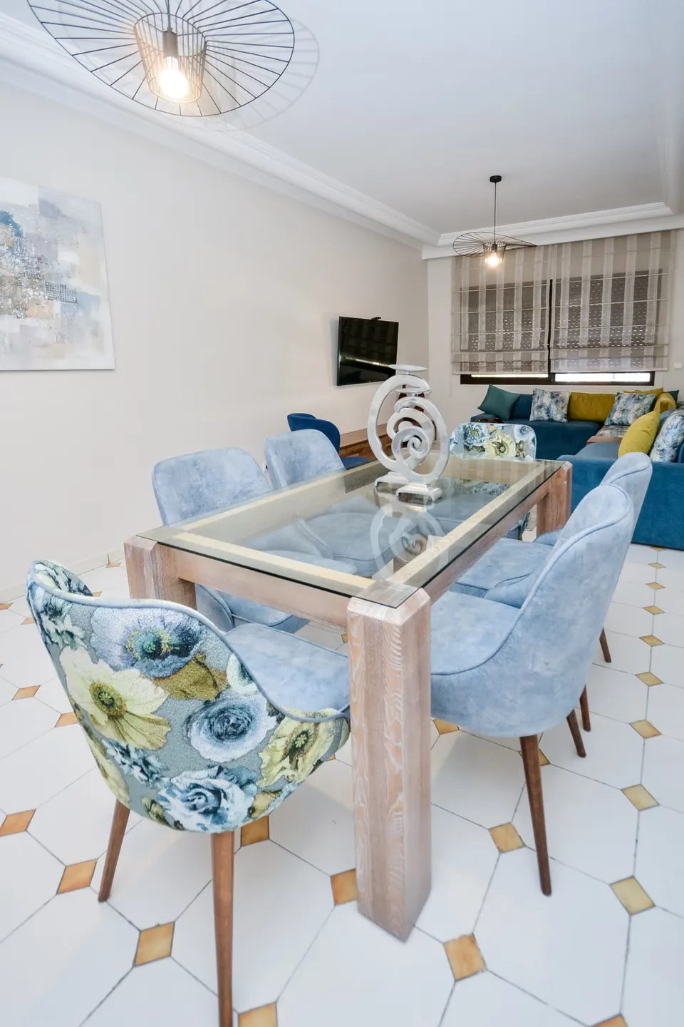 Furnished two-bedroom flat in Gauthier, Casablanca