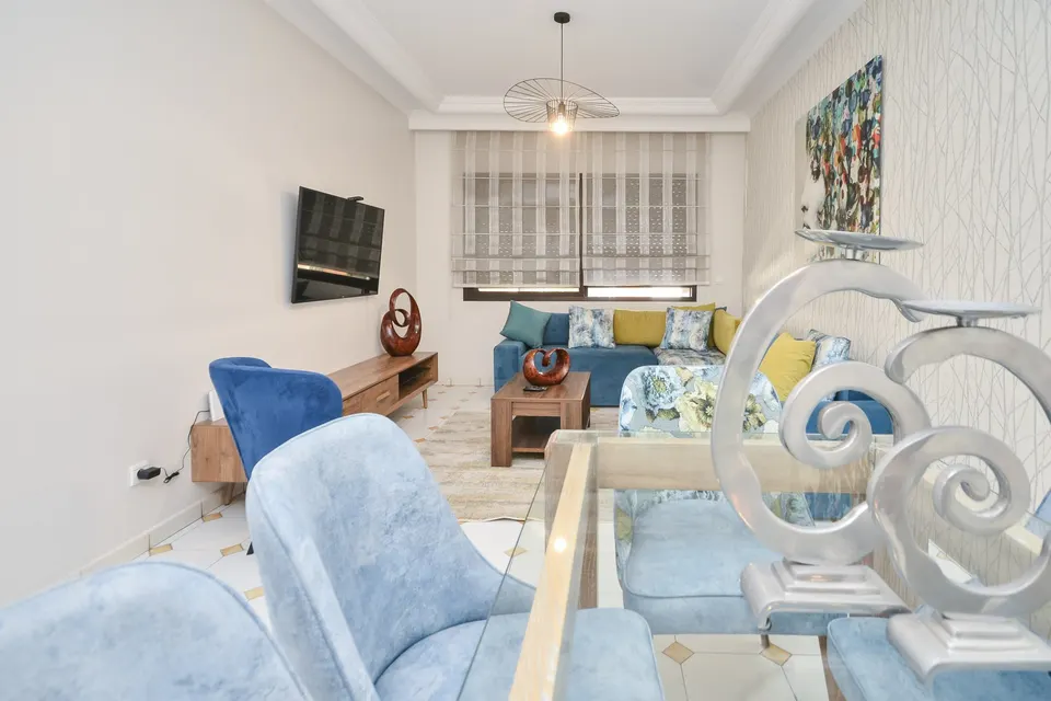 Furnished two-bedroom flat in Gauthier, Casablanca