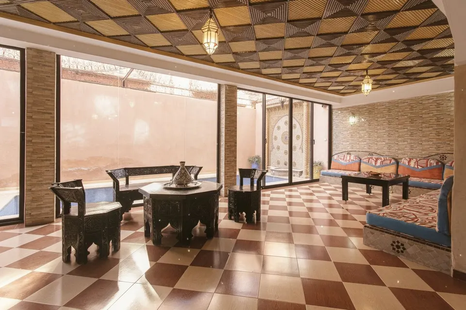 Riad with an indoor pool near the Medina, Marrakech