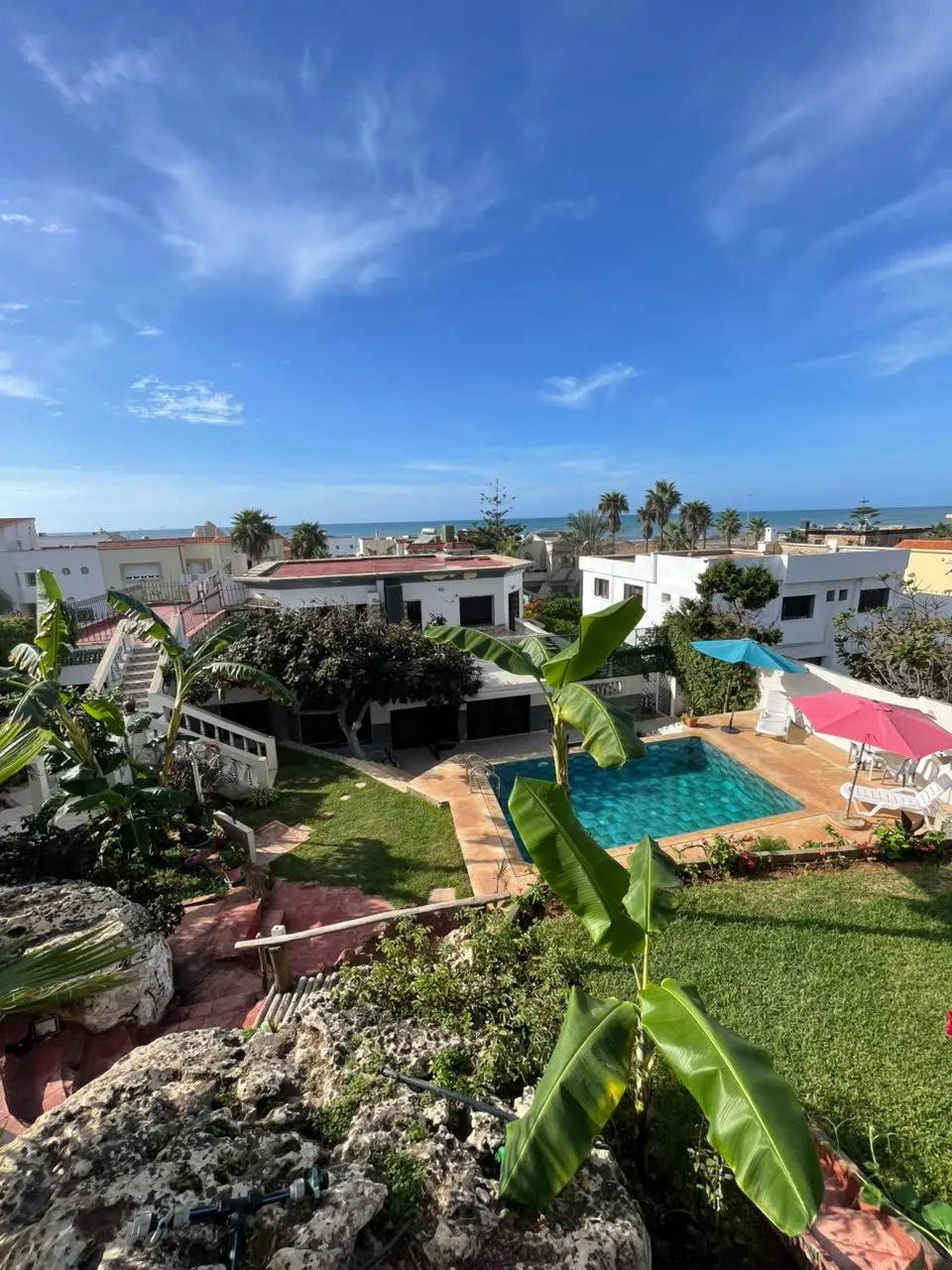 Villa with a private pool and sea views, Harhoura