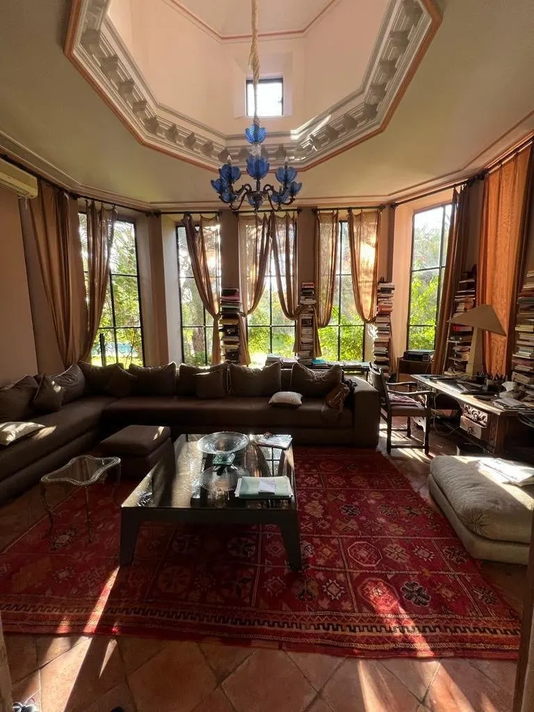 Villa with a pool and palm garden, Marrakech