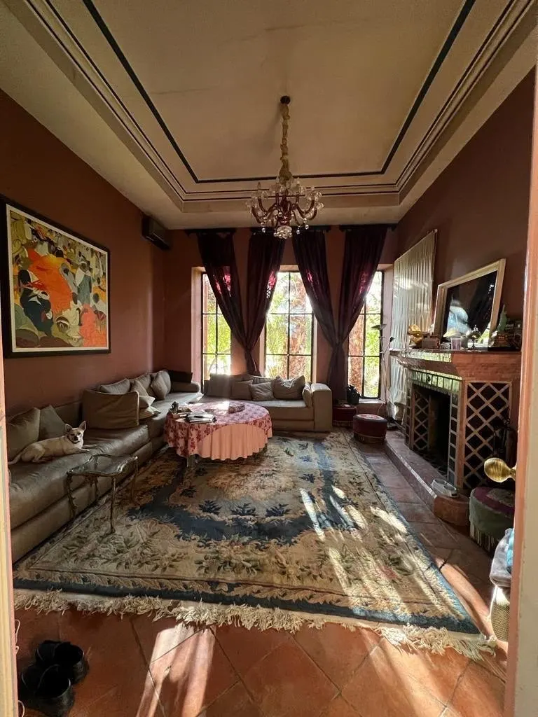 Villa with a pool and palm garden, Marrakech